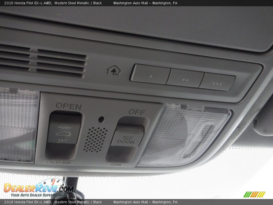 2016 Honda Pilot EX-L AWD Modern Steel Metallic / Black Photo #21