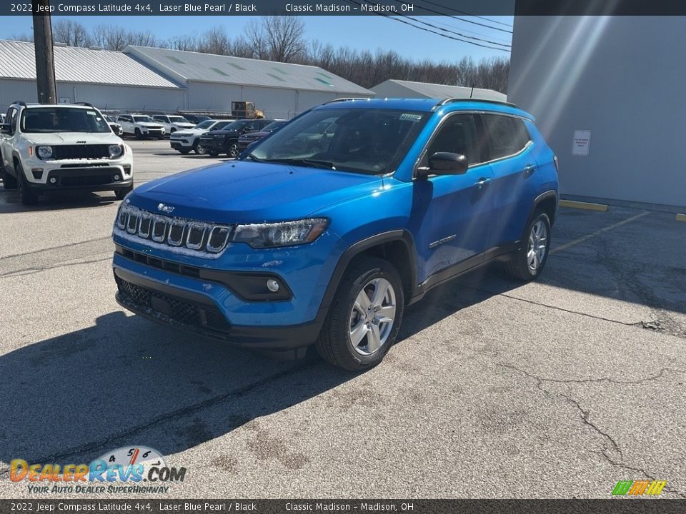 2022 Jeep Compass Latitude 4x4 Laser Blue Pearl / Black Photo #7