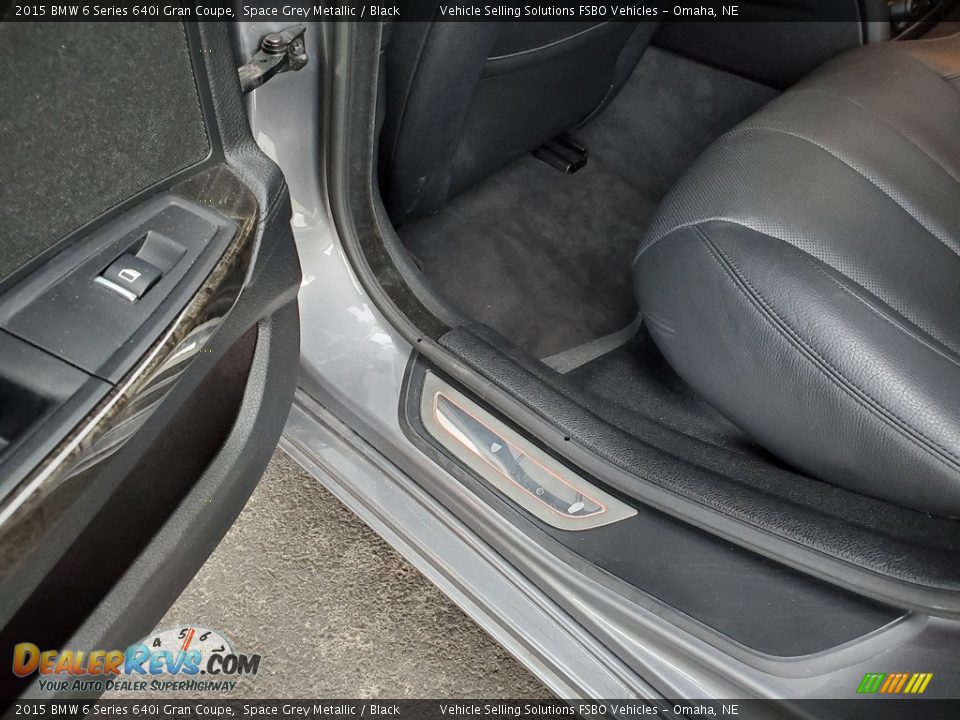 2015 BMW 6 Series 640i Gran Coupe Space Grey Metallic / Black Photo #12