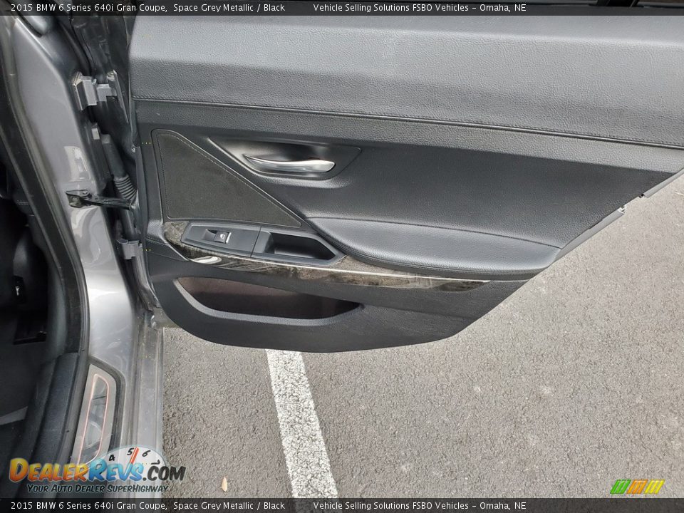 2015 BMW 6 Series 640i Gran Coupe Space Grey Metallic / Black Photo #13