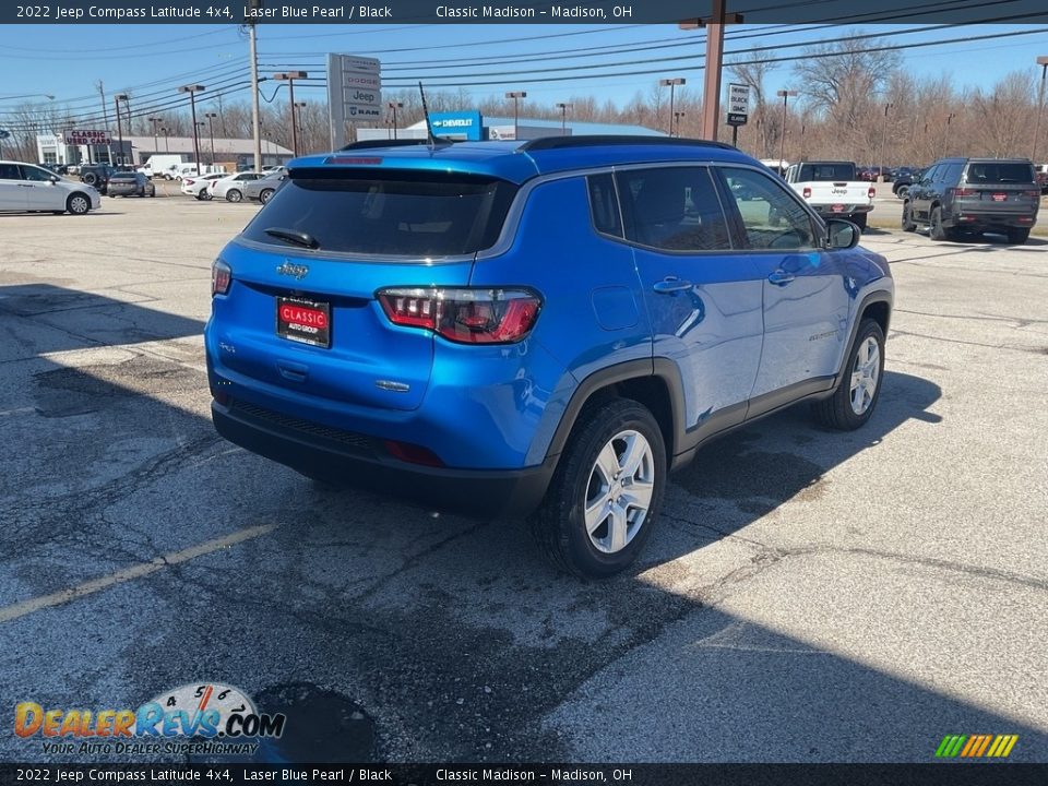 2022 Jeep Compass Latitude 4x4 Laser Blue Pearl / Black Photo #8