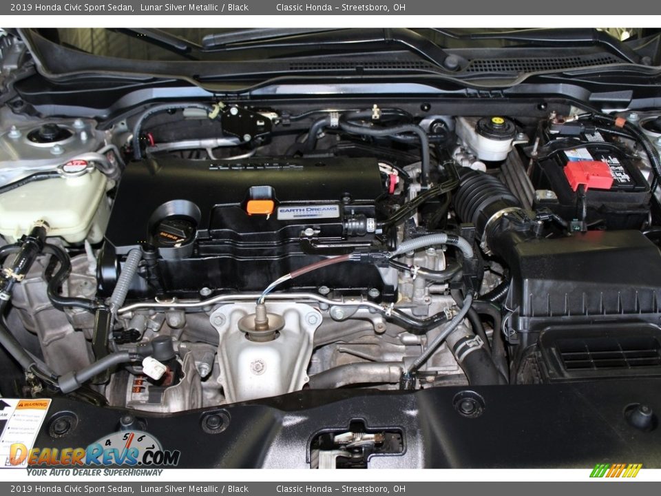 2019 Honda Civic Sport Sedan Lunar Silver Metallic / Black Photo #13
