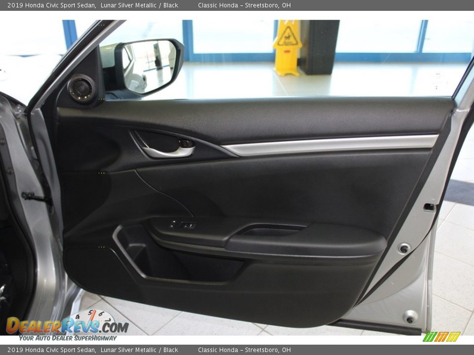 2019 Honda Civic Sport Sedan Lunar Silver Metallic / Black Photo #14