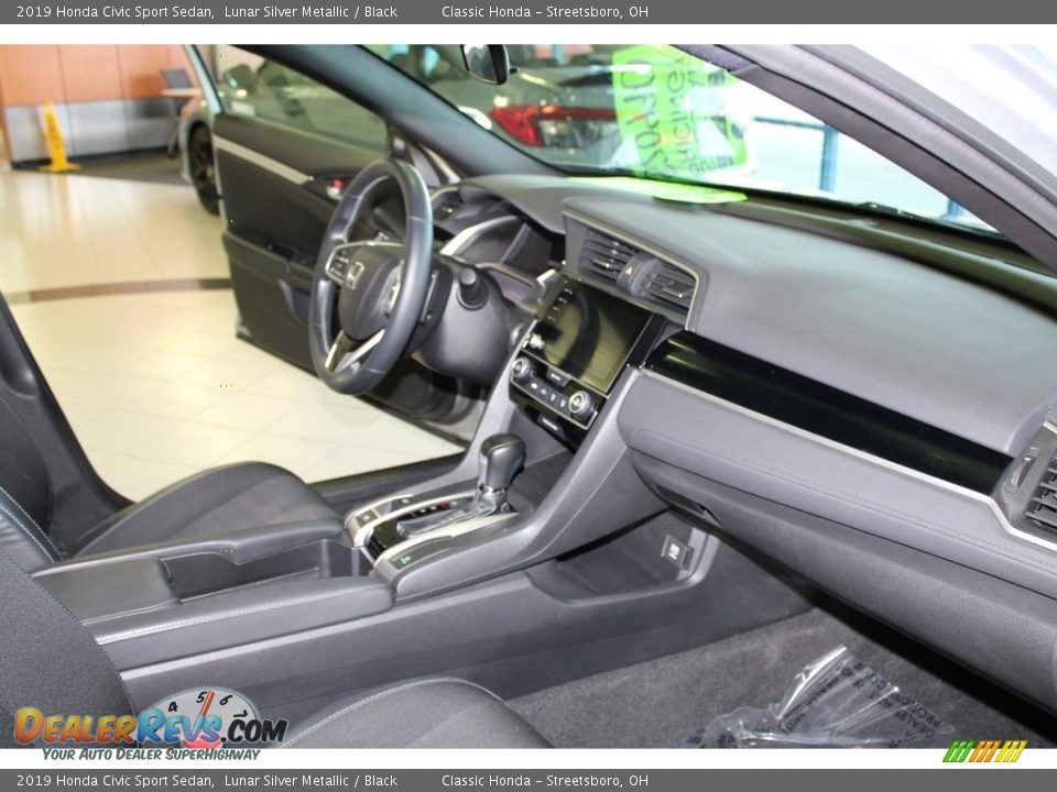 2019 Honda Civic Sport Sedan Lunar Silver Metallic / Black Photo #15
