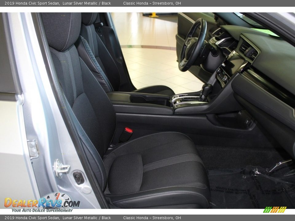 2019 Honda Civic Sport Sedan Lunar Silver Metallic / Black Photo #16