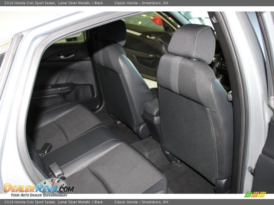 2019 Honda Civic Sport Sedan Lunar Silver Metallic / Black Photo #18