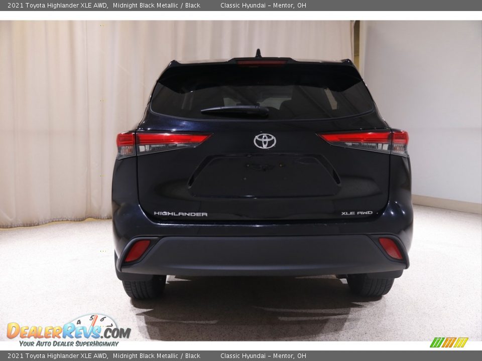 2021 Toyota Highlander XLE AWD Midnight Black Metallic / Black Photo #19