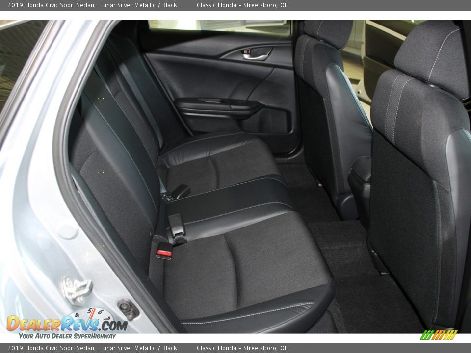 2019 Honda Civic Sport Sedan Lunar Silver Metallic / Black Photo #19