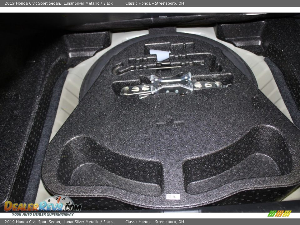 2019 Honda Civic Sport Sedan Lunar Silver Metallic / Black Photo #21