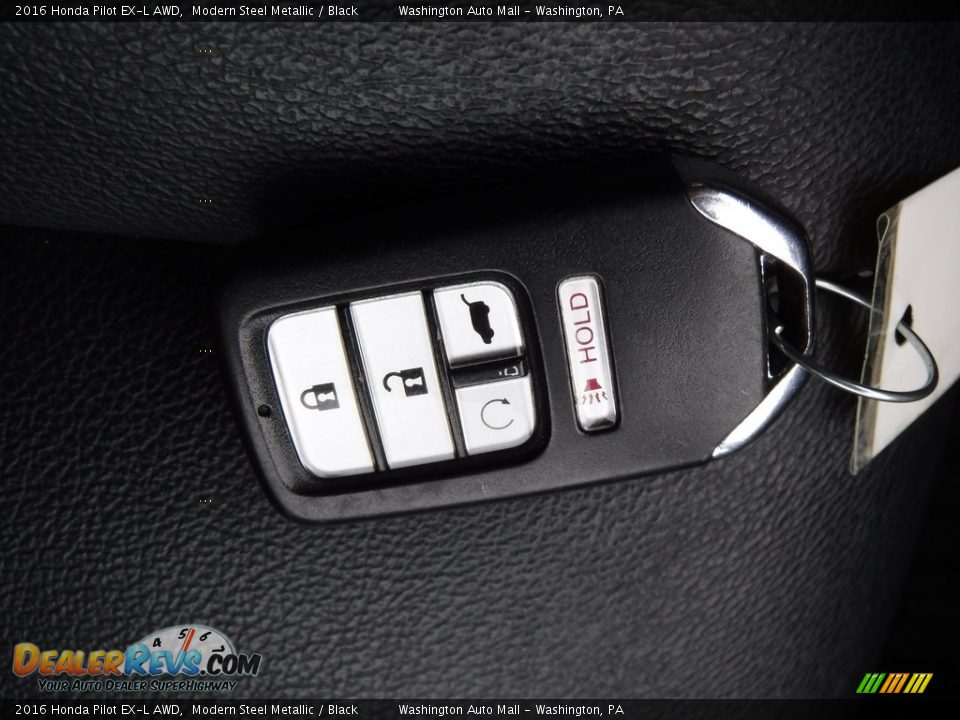 2016 Honda Pilot EX-L AWD Modern Steel Metallic / Black Photo #31
