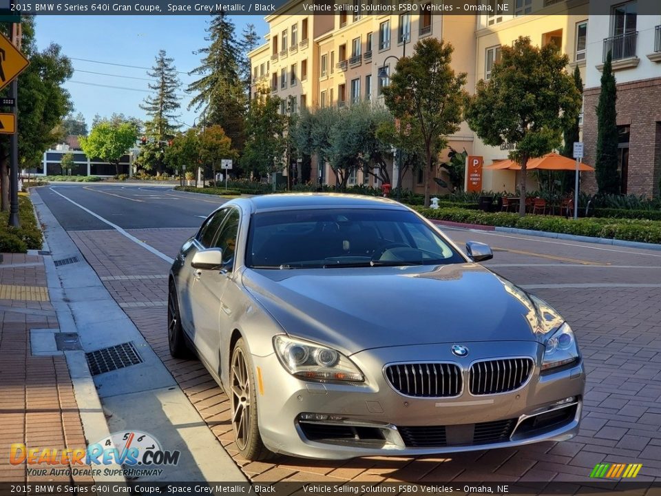 2015 BMW 6 Series 640i Gran Coupe Space Grey Metallic / Black Photo #20