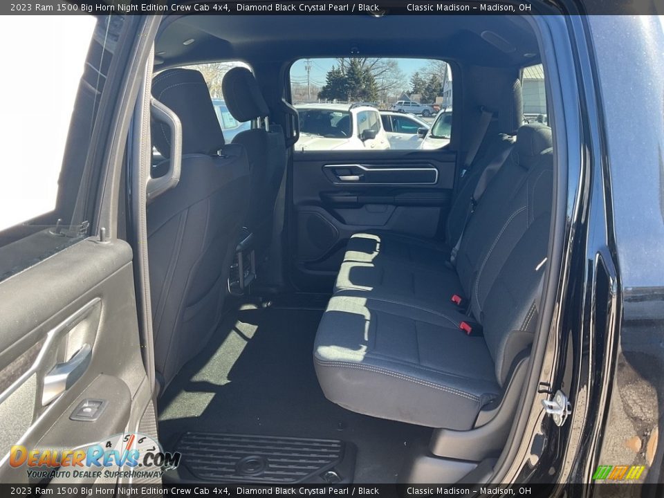 2023 Ram 1500 Big Horn Night Edition Crew Cab 4x4 Diamond Black Crystal Pearl / Black Photo #3