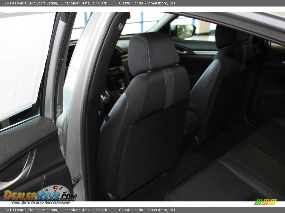 2019 Honda Civic Sport Sedan Lunar Silver Metallic / Black Photo #23
