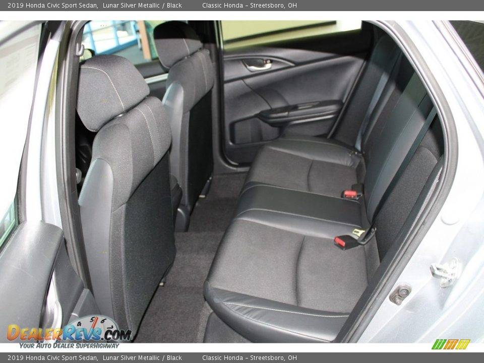 2019 Honda Civic Sport Sedan Lunar Silver Metallic / Black Photo #24