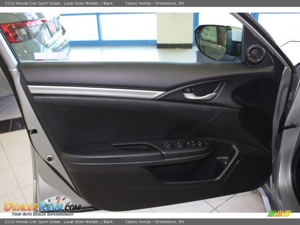 2019 Honda Civic Sport Sedan Lunar Silver Metallic / Black Photo #25