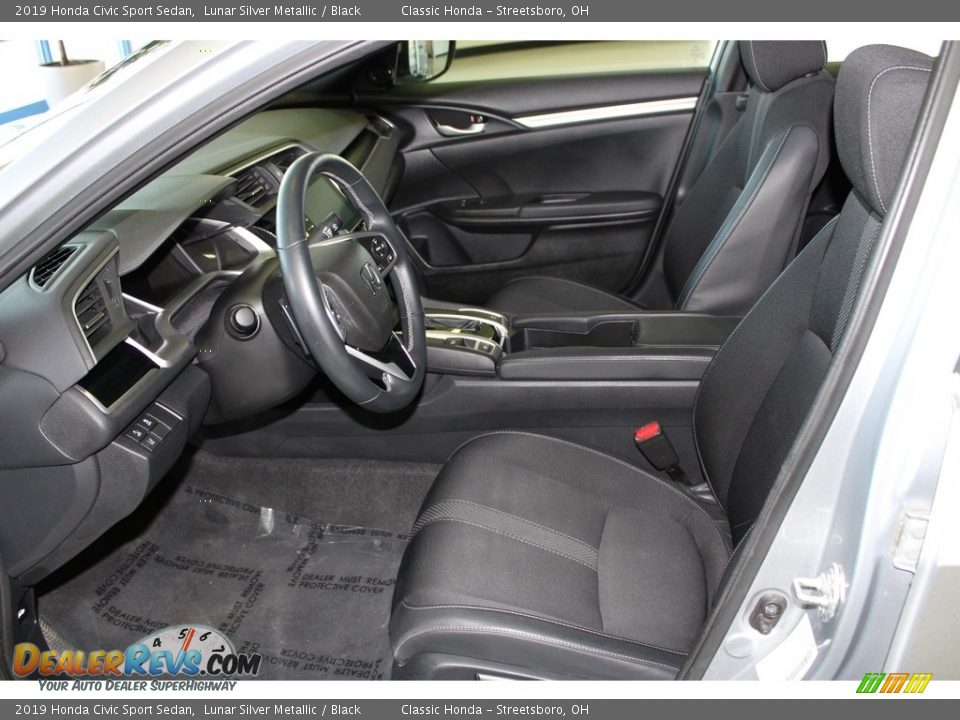 2019 Honda Civic Sport Sedan Lunar Silver Metallic / Black Photo #27
