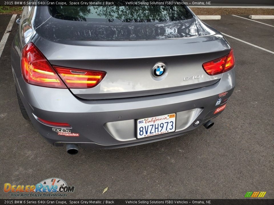 2015 BMW 6 Series 640i Gran Coupe Space Grey Metallic / Black Photo #24