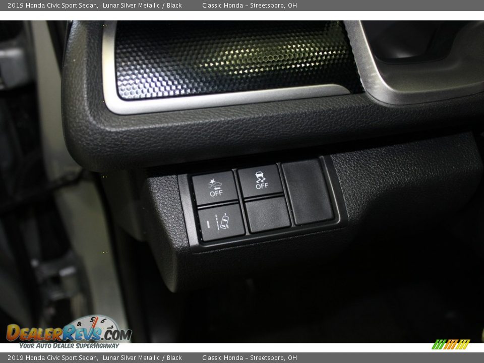 2019 Honda Civic Sport Sedan Lunar Silver Metallic / Black Photo #28