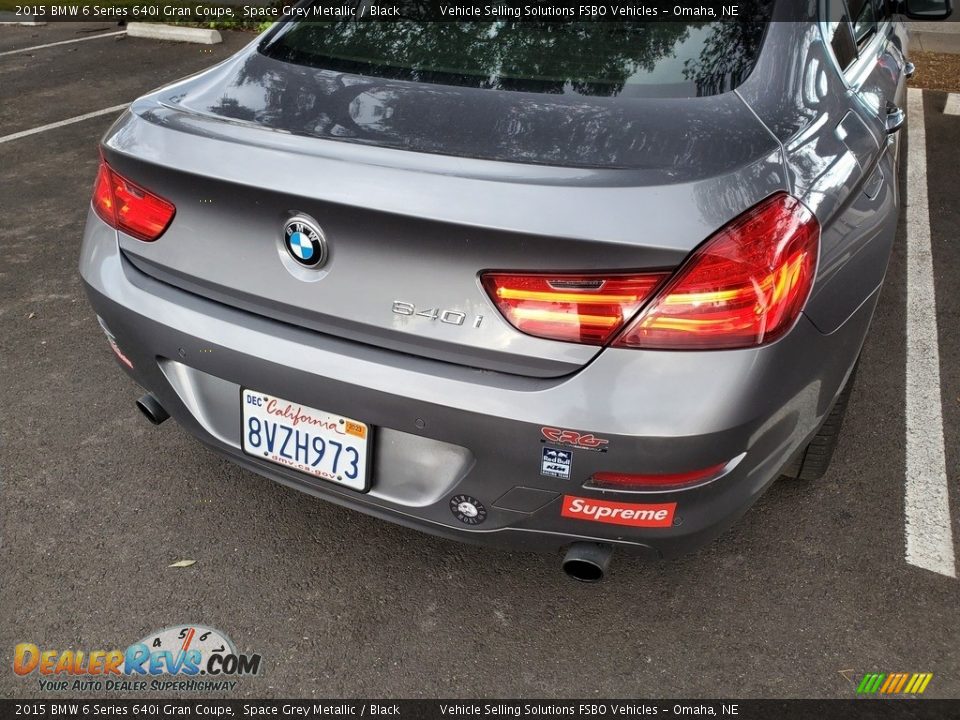 2015 BMW 6 Series 640i Gran Coupe Space Grey Metallic / Black Photo #25