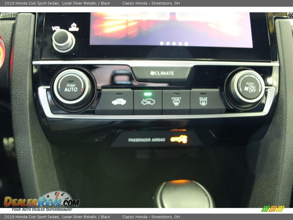 2019 Honda Civic Sport Sedan Lunar Silver Metallic / Black Photo #34