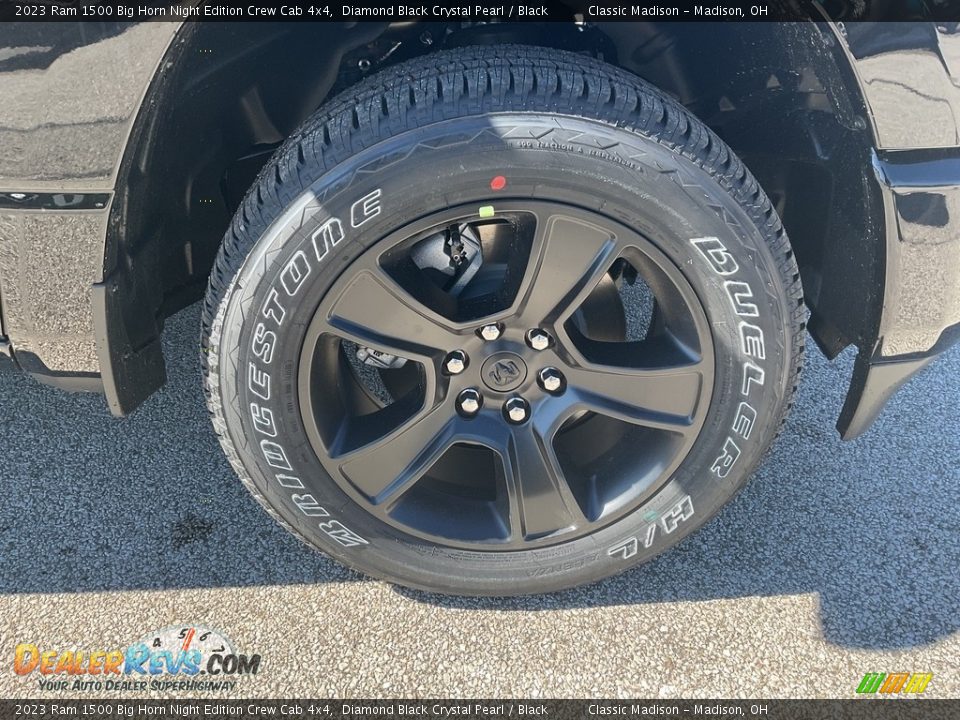 2023 Ram 1500 Big Horn Night Edition Crew Cab 4x4 Diamond Black Crystal Pearl / Black Photo #13