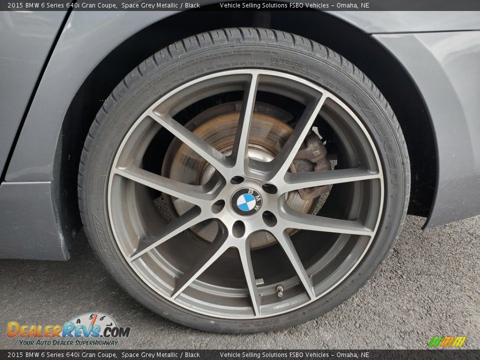 2015 BMW 6 Series 640i Gran Coupe Space Grey Metallic / Black Photo #33