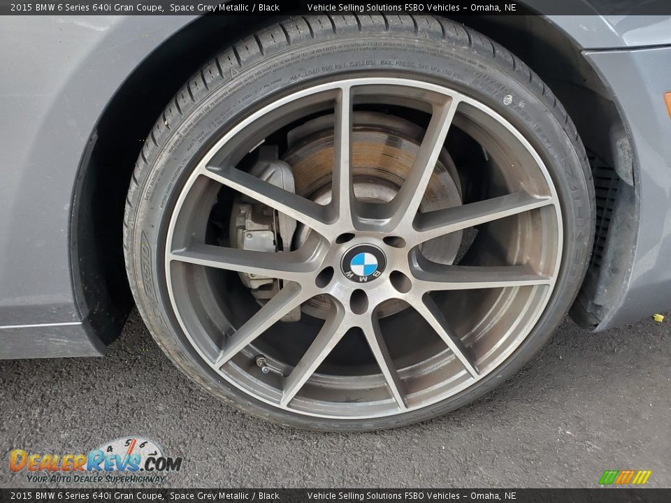 2015 BMW 6 Series 640i Gran Coupe Space Grey Metallic / Black Photo #34