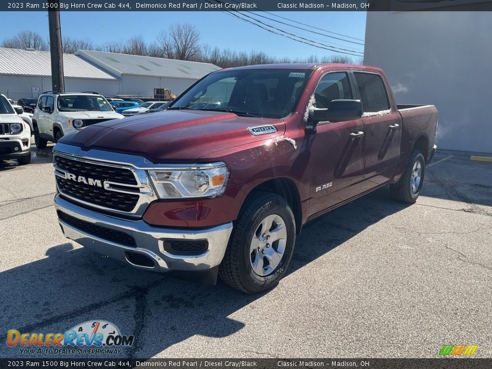 2023 Ram 1500 Big Horn Crew Cab 4x4 Delmonico Red Pearl / Diesel Gray/Black Photo #7