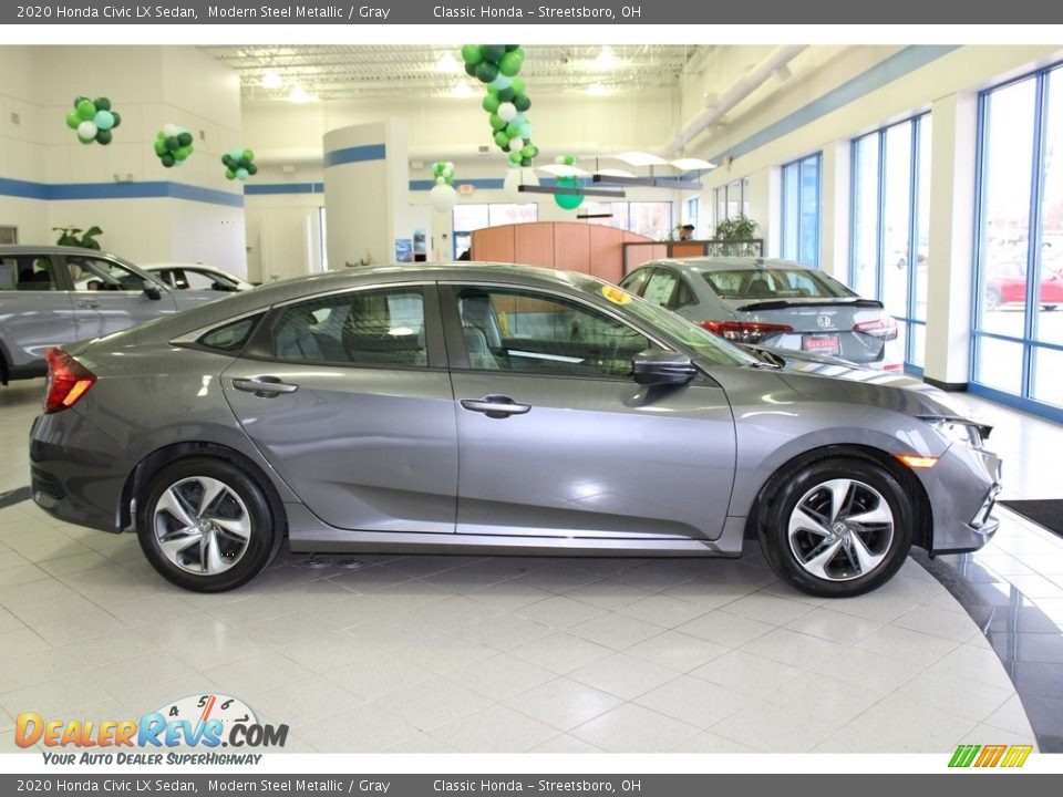 2020 Honda Civic LX Sedan Modern Steel Metallic / Gray Photo #4
