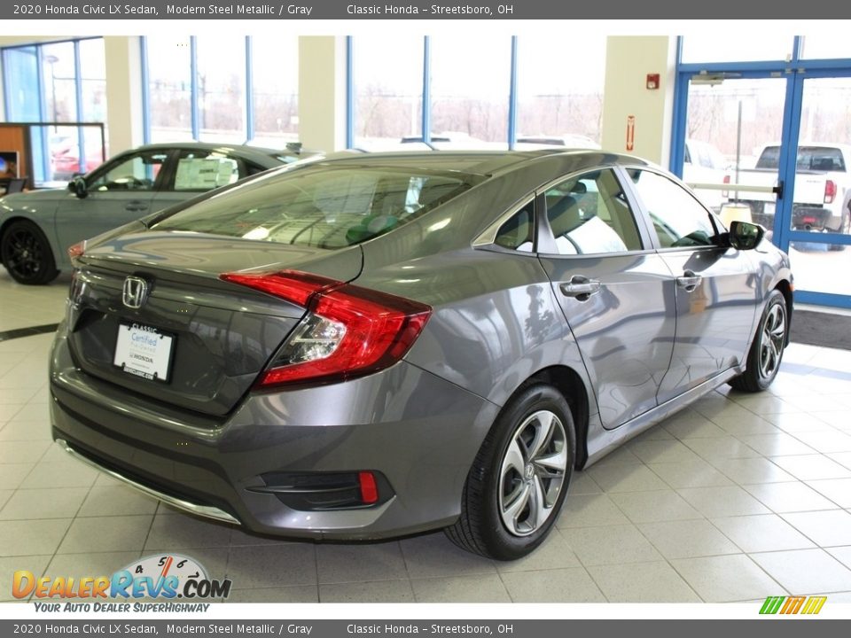 2020 Honda Civic LX Sedan Modern Steel Metallic / Gray Photo #5