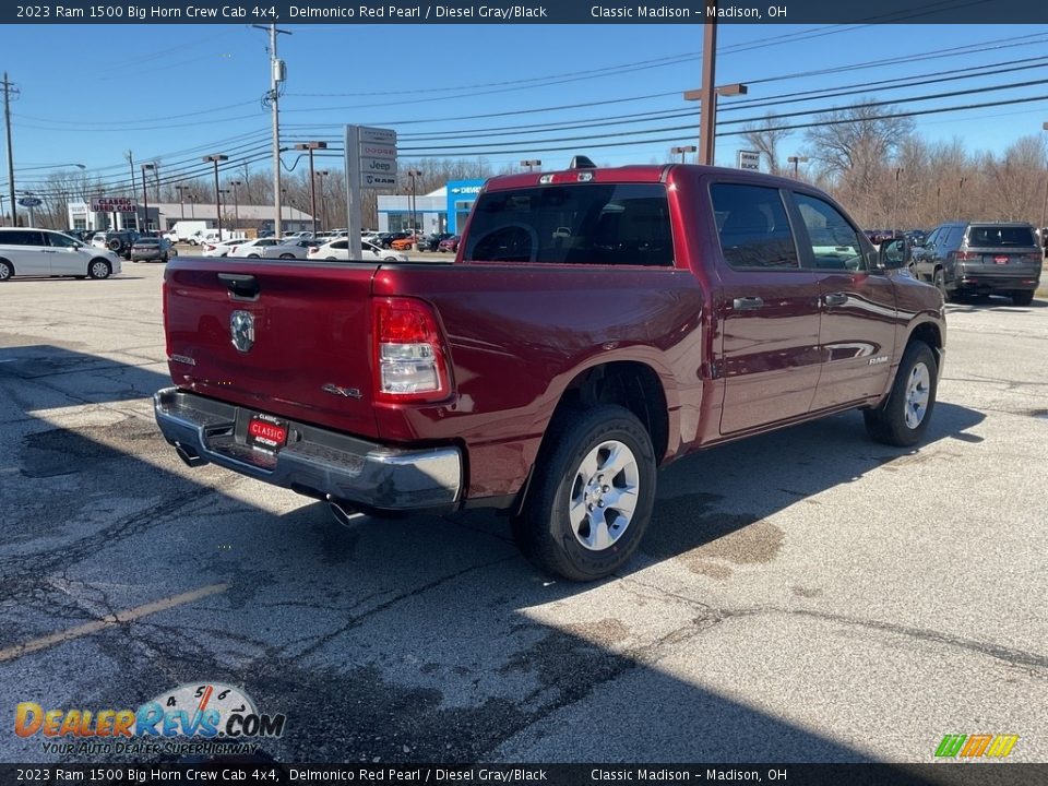 2023 Ram 1500 Big Horn Crew Cab 4x4 Delmonico Red Pearl / Diesel Gray/Black Photo #8