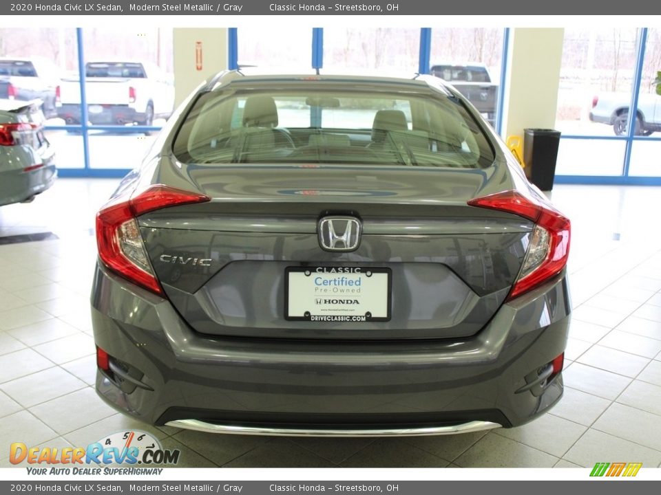 2020 Honda Civic LX Sedan Modern Steel Metallic / Gray Photo #6