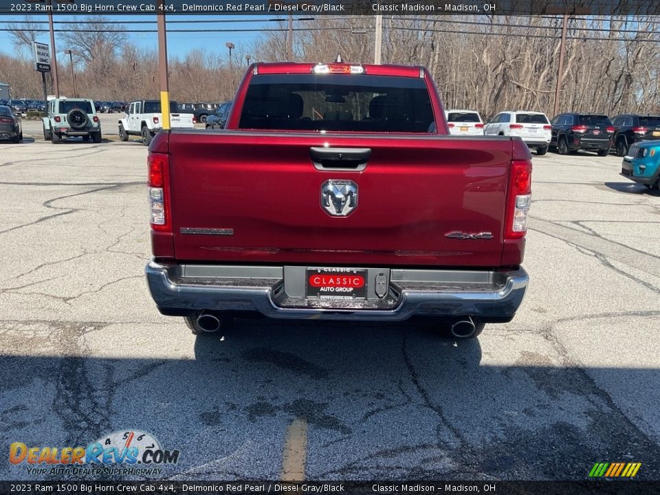 2023 Ram 1500 Big Horn Crew Cab 4x4 Delmonico Red Pearl / Diesel Gray/Black Photo #11
