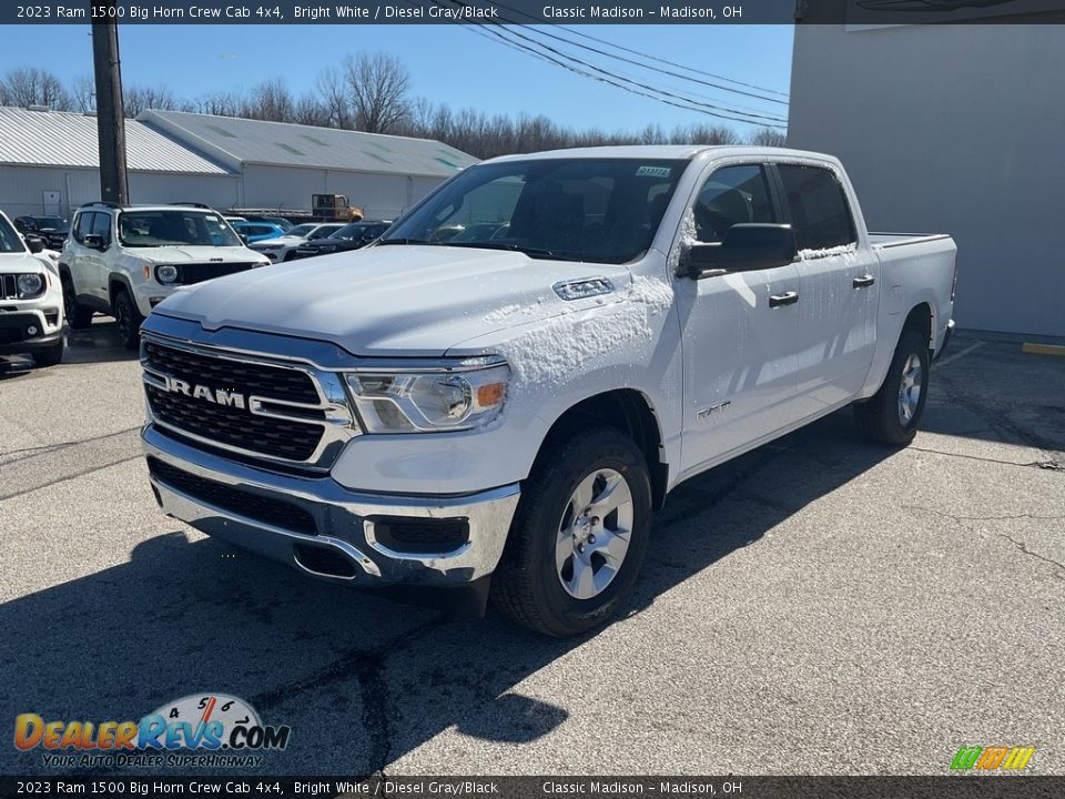2023 Ram 1500 Big Horn Crew Cab 4x4 Bright White / Diesel Gray/Black Photo #7