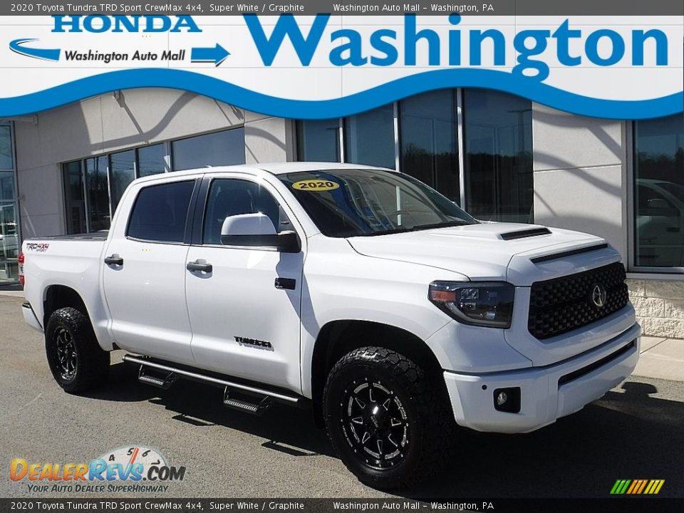 2020 Toyota Tundra TRD Sport CrewMax 4x4 Super White / Graphite Photo #1