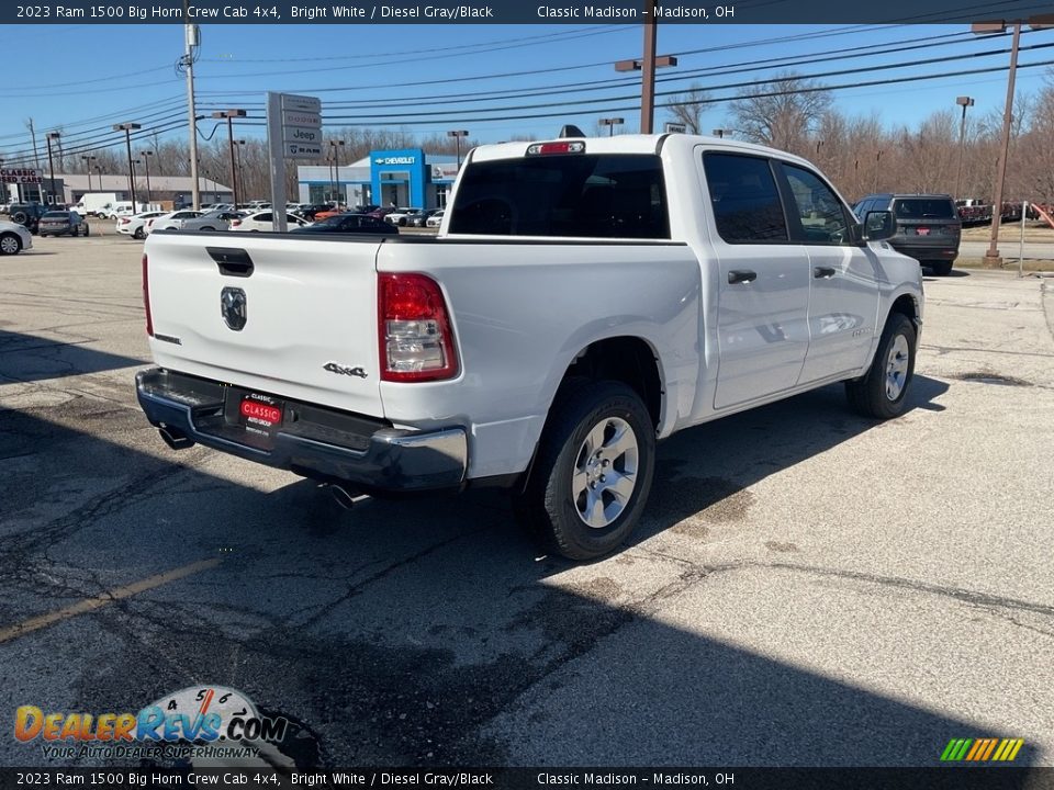 2023 Ram 1500 Big Horn Crew Cab 4x4 Bright White / Diesel Gray/Black Photo #8
