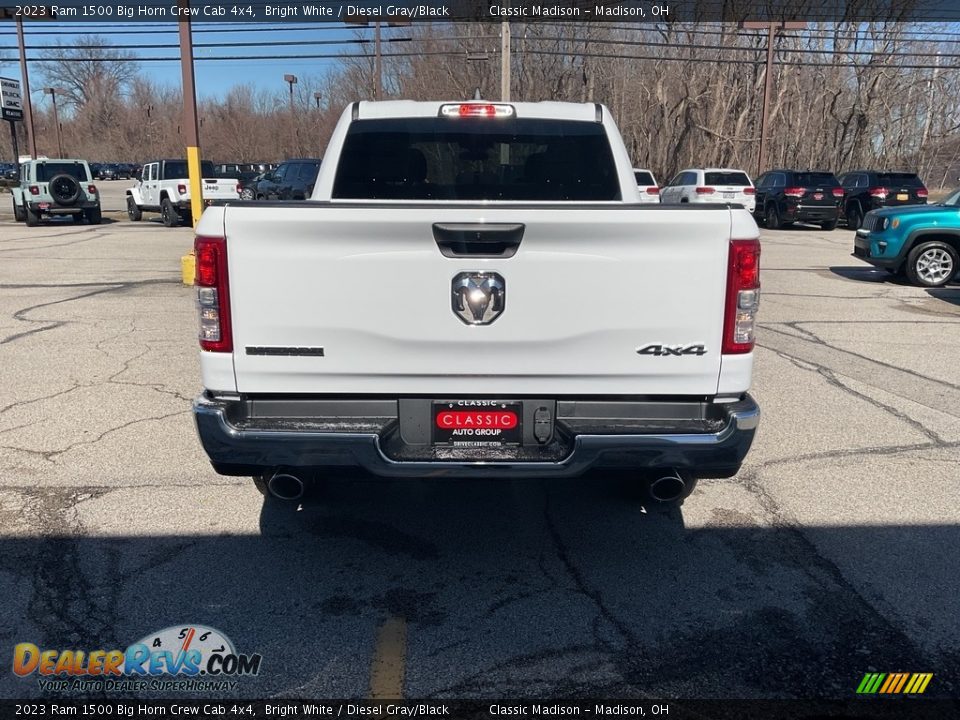2023 Ram 1500 Big Horn Crew Cab 4x4 Bright White / Diesel Gray/Black Photo #11