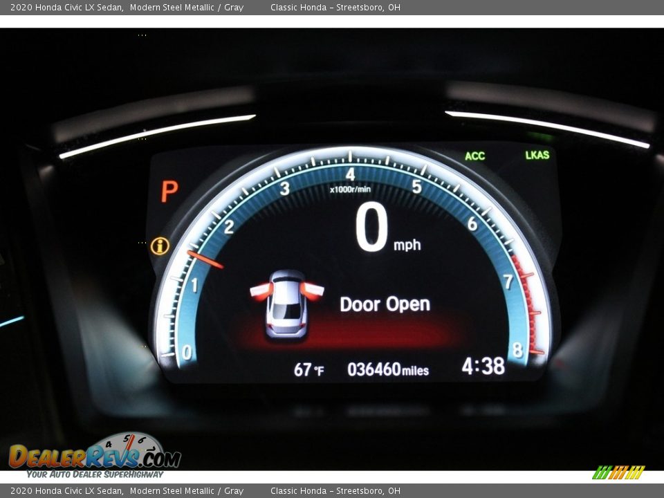 2020 Honda Civic LX Sedan Modern Steel Metallic / Gray Photo #25