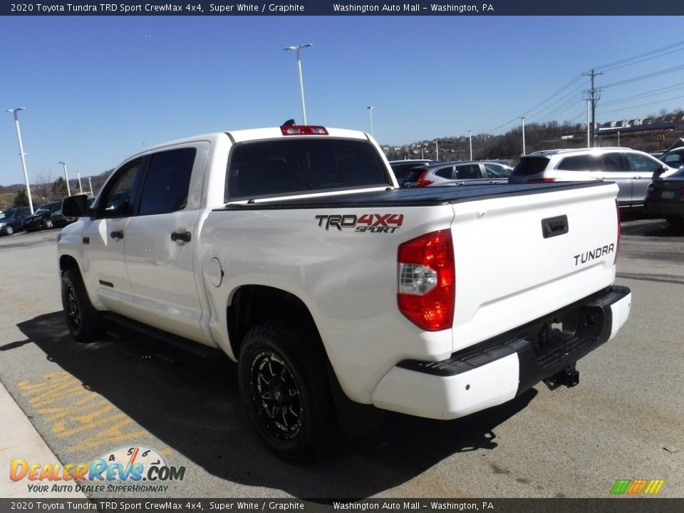 2020 Toyota Tundra TRD Sport CrewMax 4x4 Super White / Graphite Photo #9