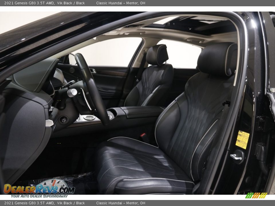 2021 Genesis G80 3.5T AWD Vik Black / Black Photo #5
