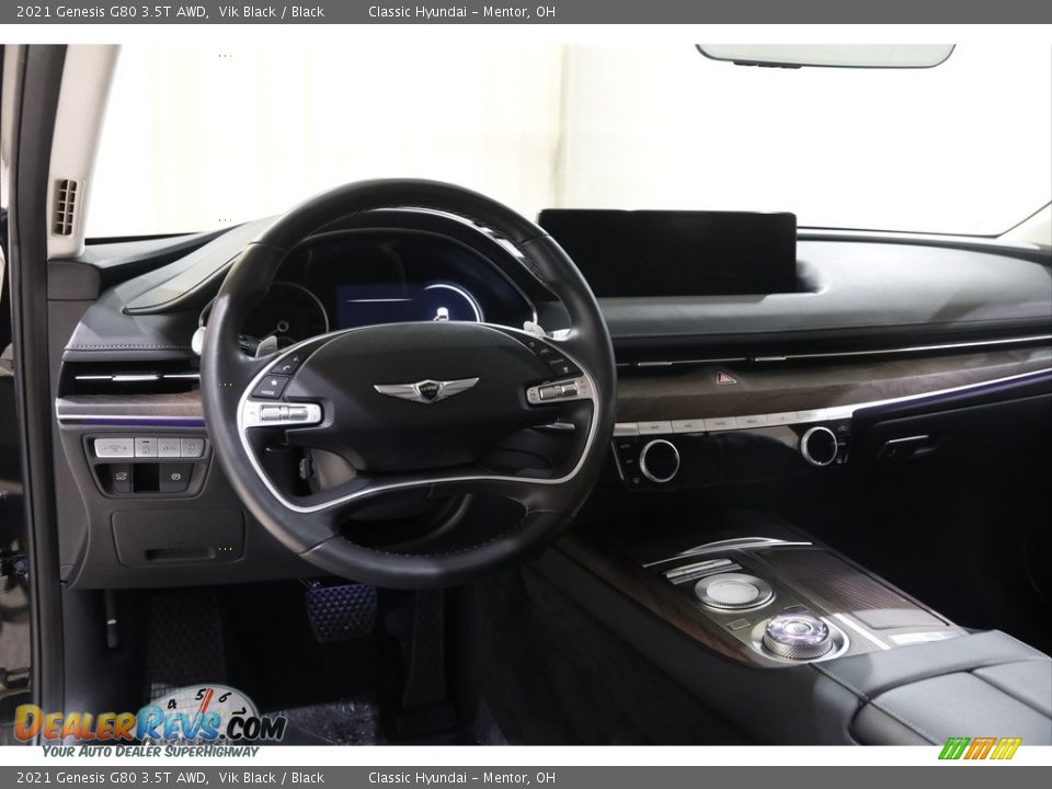 2021 Genesis G80 3.5T AWD Vik Black / Black Photo #6