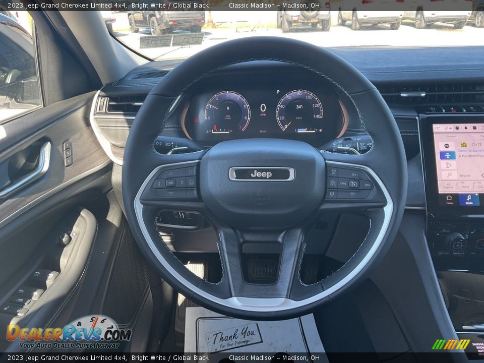 2023 Jeep Grand Cherokee Limited 4x4 Bright White / Global Black Photo #6