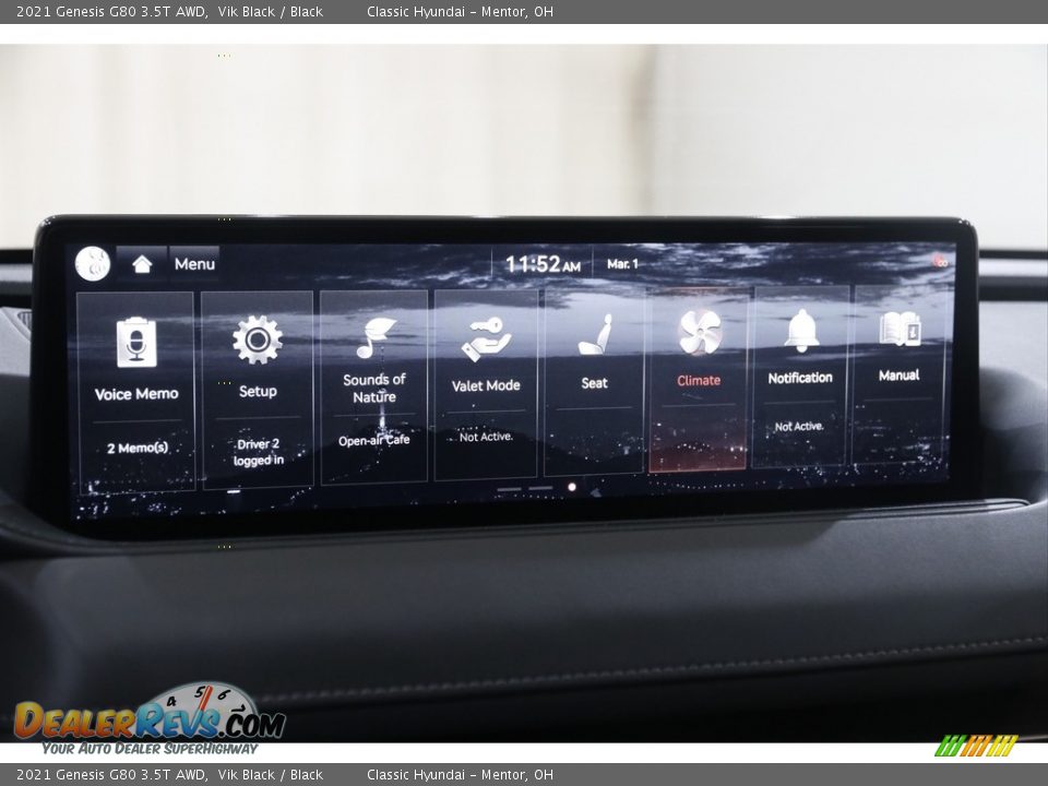 2021 Genesis G80 3.5T AWD Vik Black / Black Photo #11