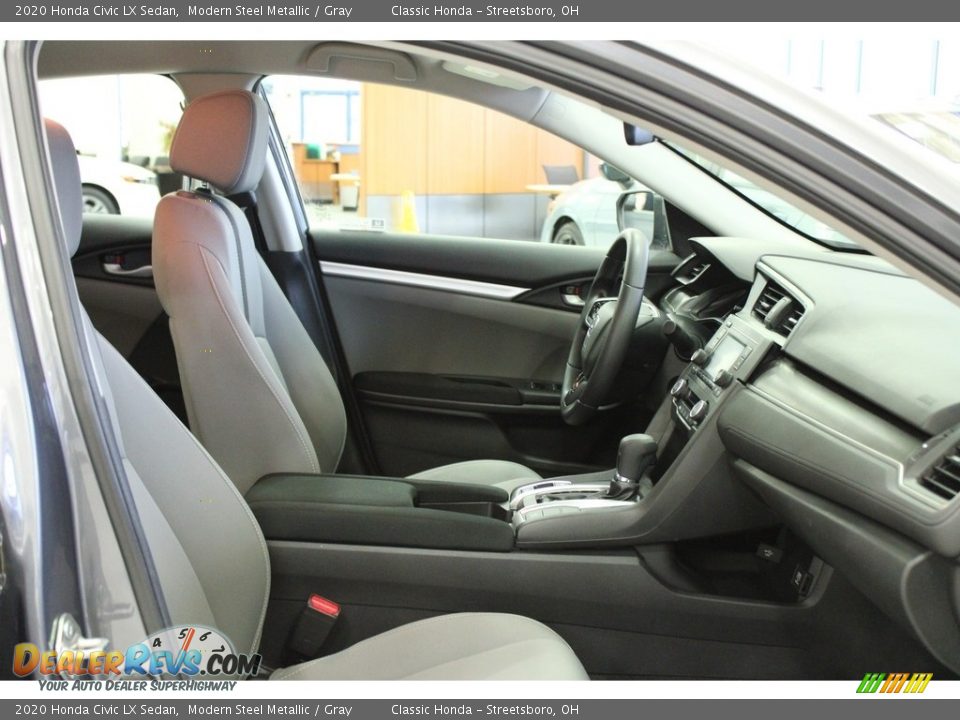 2020 Honda Civic LX Sedan Modern Steel Metallic / Gray Photo #35