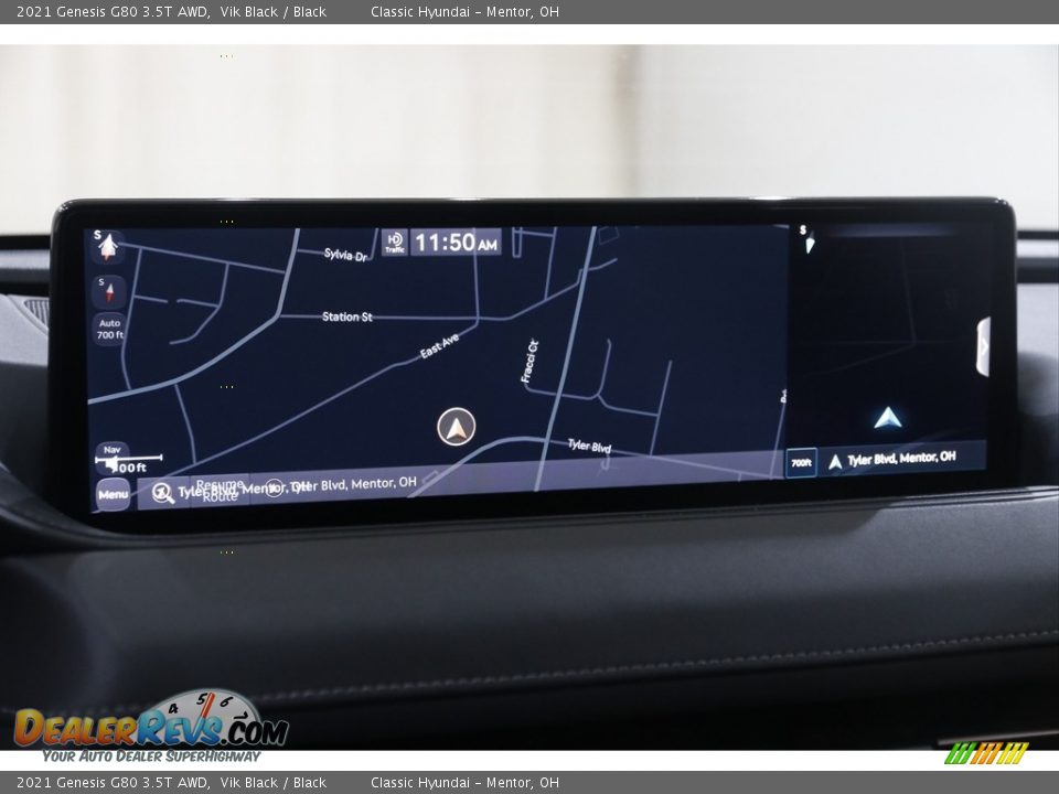 2021 Genesis G80 3.5T AWD Vik Black / Black Photo #12