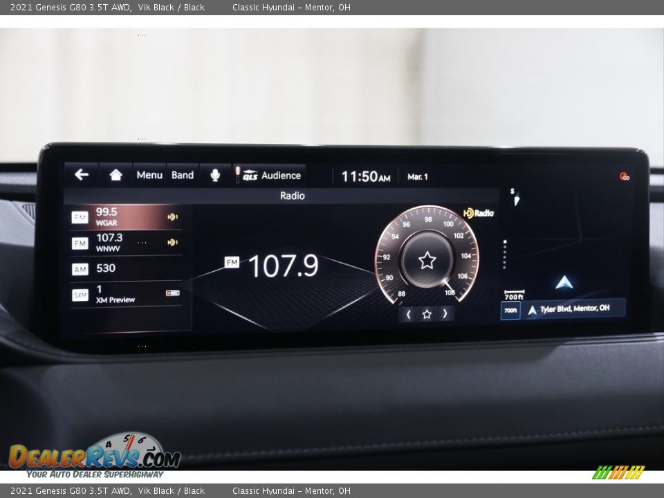 2021 Genesis G80 3.5T AWD Vik Black / Black Photo #13