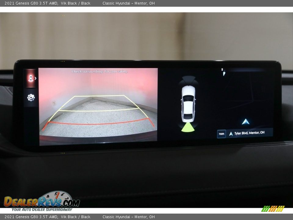 2021 Genesis G80 3.5T AWD Vik Black / Black Photo #16