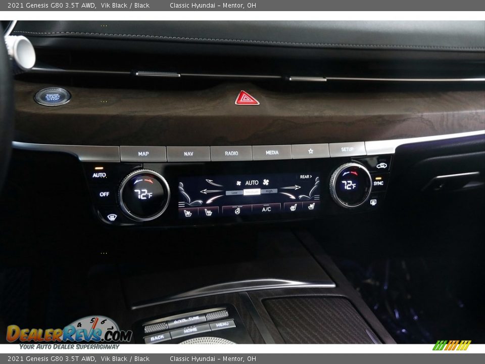 2021 Genesis G80 3.5T AWD Vik Black / Black Photo #17