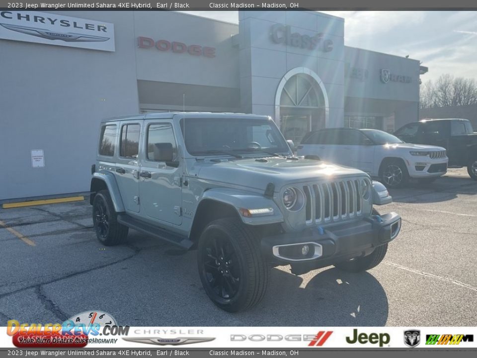 2023 Jeep Wrangler Unlimited Sahara 4XE Hybrid Earl / Black Photo #1