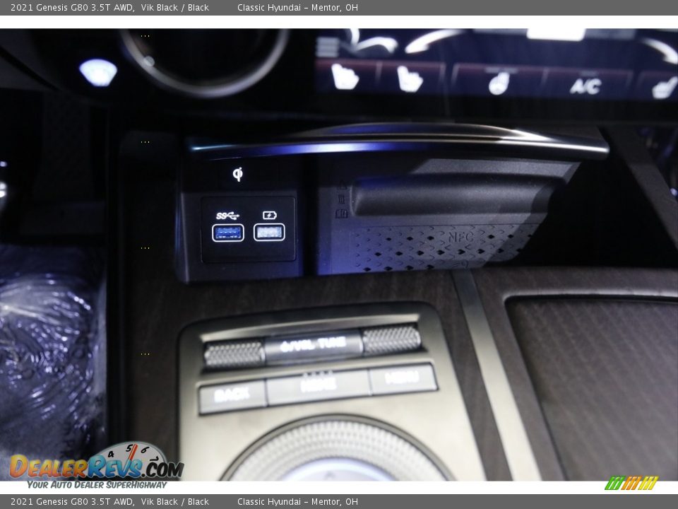 2021 Genesis G80 3.5T AWD Vik Black / Black Photo #20